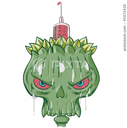 opium addiction with skullsymbols cartoon opium addiction with skullsymbols cartoon 45072426