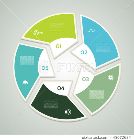 Vector circle infographic. Template for diagram - Stock Illustration ...