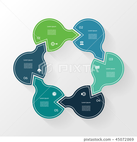 Vector circle infographic. Template for diagram - Stock Illustration ...