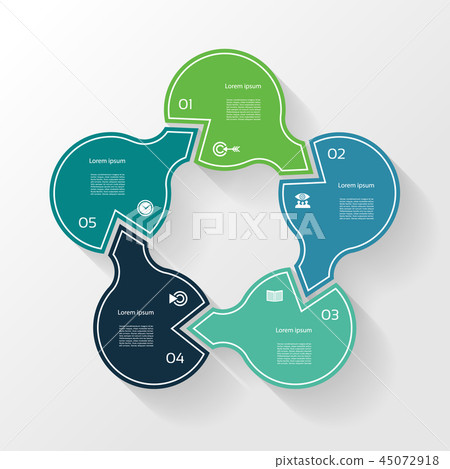 Vector circle infographic. Template for diagram - Stock Illustration ...