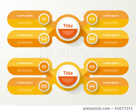 Vector infographic template for diagram, graph 45073355