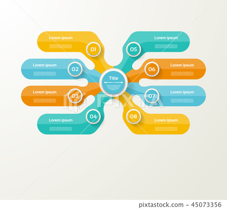 Vector infographic template for diagram, graph 45073356