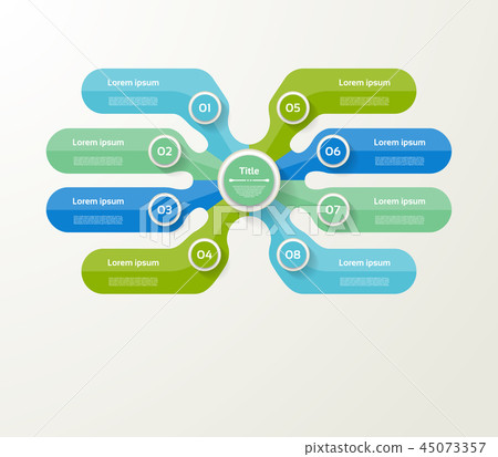 Vector infographic template for diagram, graph 45073357