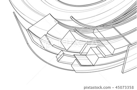 Design spiral elements. Vector 45073358
