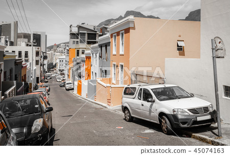 Street in Bo-Kaap in Cape Town Street in Bo-Kaap in Cape Town 45074163