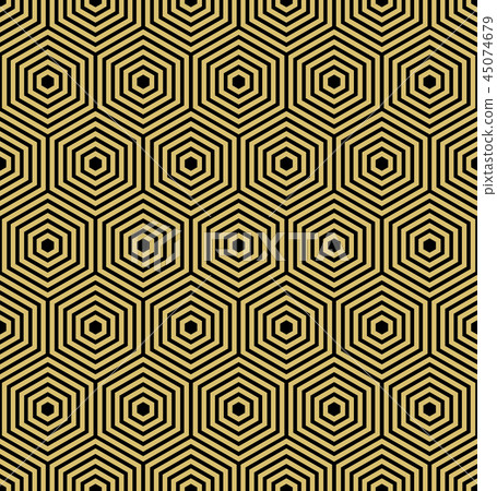 Seamless Abstract Vector Pattern With Hexagons - Stock Illustration ...