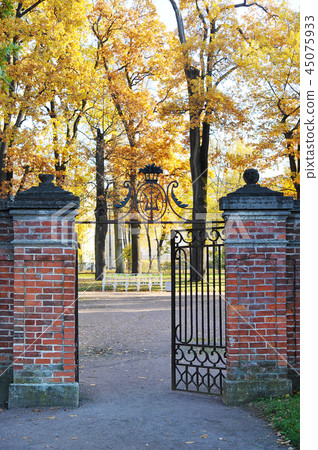 cast iron gates in Catherine Park in Pushkin cast iron gates in Catherine Park in Pushkin 45075933