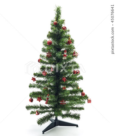 Christmas fir tree with colorful lights  45076641