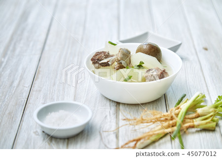 pork soup Pickled lemon Thai food 45077012