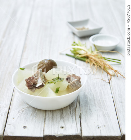 pork soup Pickled lemon Thai food 45077015