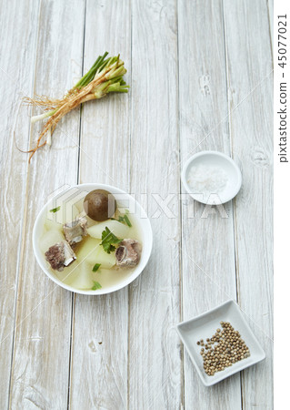 pork soup Pickled lemon Thai food 45077021