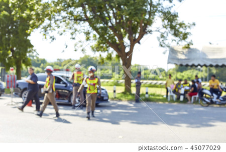 Thai police clamp down on traffic 45077029