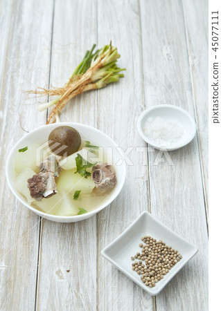 pork soup Pickled lemon Thai food 45077111