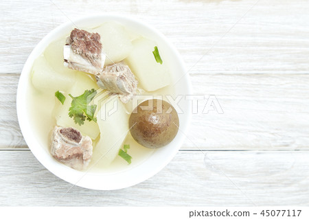 pork soup Pickled lemon Thai food 45077117