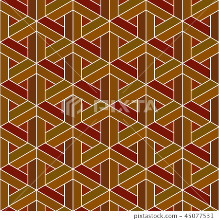 Seamless japanese pattern.Simulation of marquetry. 45077531
