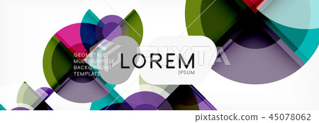 Vector fantastic circle modern geometric background template 45078062