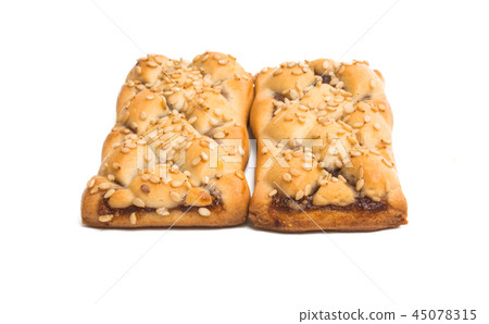 biscuits with jam isolated biscuits with jam isolated 45078315