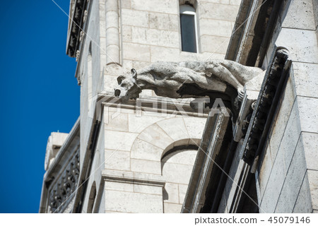 Gargoyle statue on Basilica Coeur Sacre 45079146