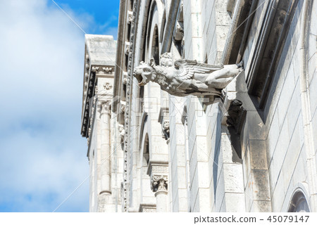Gargoyle statue on Basilica Coeur Sacre 45079147