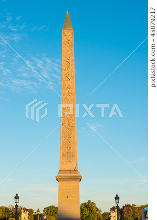 Obelisk on Place de la Concorde in Paris Obelisk on Place de la Concorde in Paris 45079217