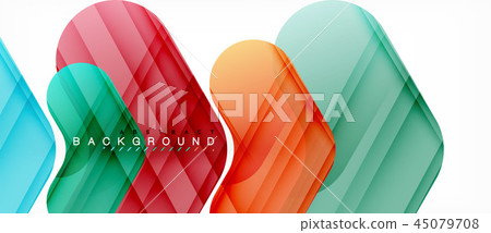 Colorful glossy arrows abstract background 45079708