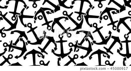 Anchor Seamless Pattern vector boat helm pirate - Stock Illustration ...