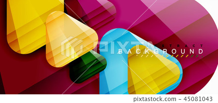 Geometric abstract background, triangles 45081043