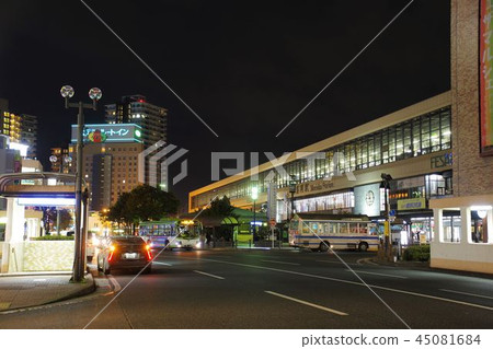 盛岡夜景盛岡站東口夜景 盛岡夜景盛岡站東口夜景 45081684