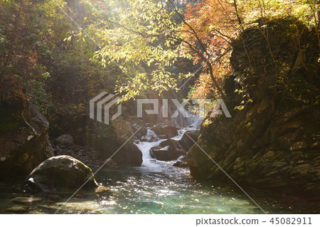 Bansho Otaki Fall with flare Matsumoto City Azumi Bansho Otaki Fall with flare Matsumoto City Azumi 45082911