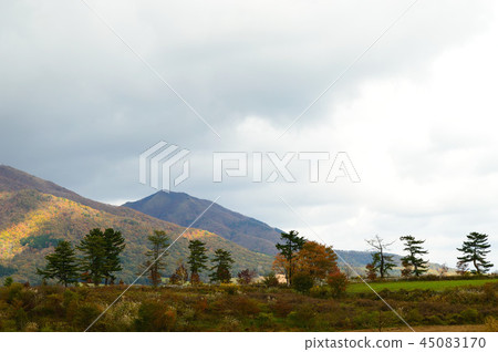 秋天的山麓小丘風光 45083170