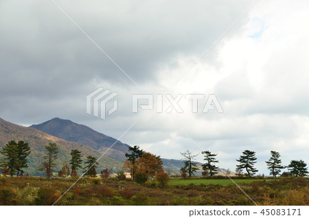 秋天的山麓小丘風光 45083171