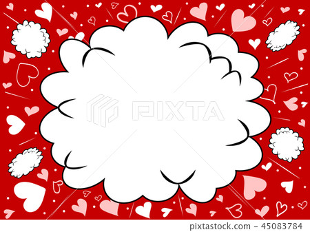 Blowout heart background 45083784