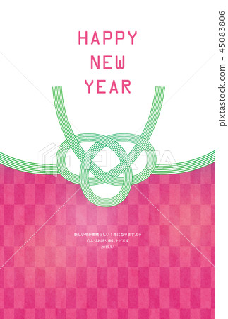 新年的卡片模板 45083806