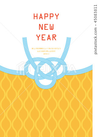 新年的卡片模板 45083811