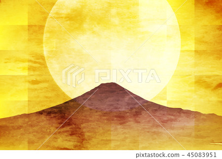 富士日本Washi新年的卡片背景 富士日本Washi新年的卡片背景 45083951