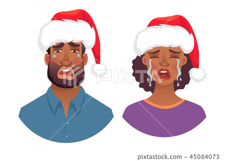 portrait of african man and woman in hat portrait of african man and woman in hat 45084073