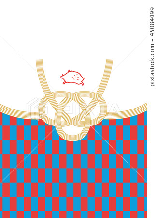 New Year's card template 45084099