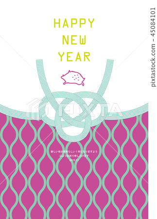 New Year's card template New Year's card template 45084101