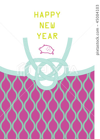 New Year's card template New Year's card template 45084103