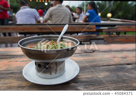 hot Curry orange soup with fish and Mesmerize hot Curry orange soup with fish and Mesmerize 45084371