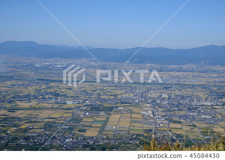 Chikugo plain seen from Fukuoka Onno mountain range Chikugo plain seen from Fukuoka Onno mountain range 45084430