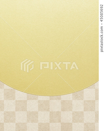 Japanese-Japanese style-Japanese pattern-background-gold leaf-checkered pattern 45085692