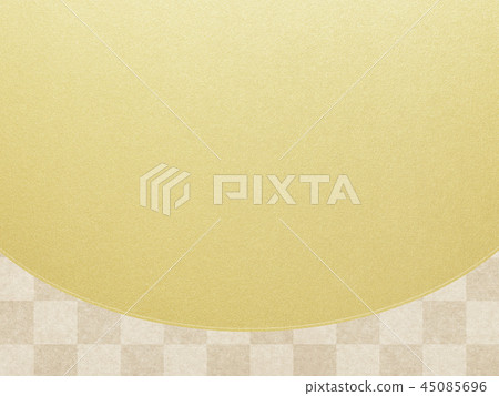 Japanese-Japanese style-Japanese pattern-background-gold leaf-checkered pattern 45085696