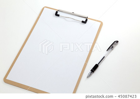 Ballpoint pen and clipboard Ballpoint pen and clipboard 45087423