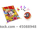 New Year's Day Images Ornament, Japanese Zen, Top 45088948