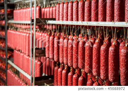 sausage meat production sausage meat production 45088972
