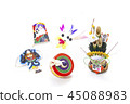 New Year's Day Images Ornament, Kadomatsu, Japanese-style kite 45088983