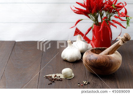 Spiced landscape with olive spice grinder 45089009