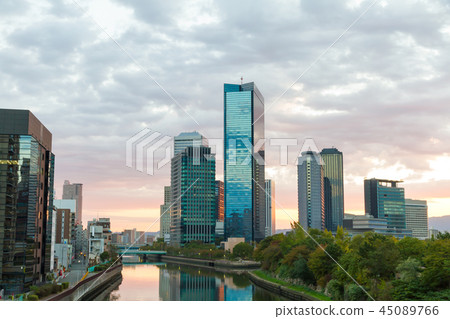 Osaka Business Park OBP early morning 45089766