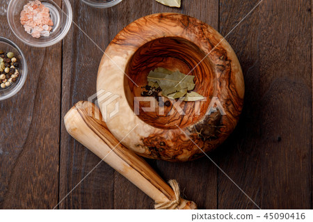 Spiced landscape with olive spice grinder 45090416